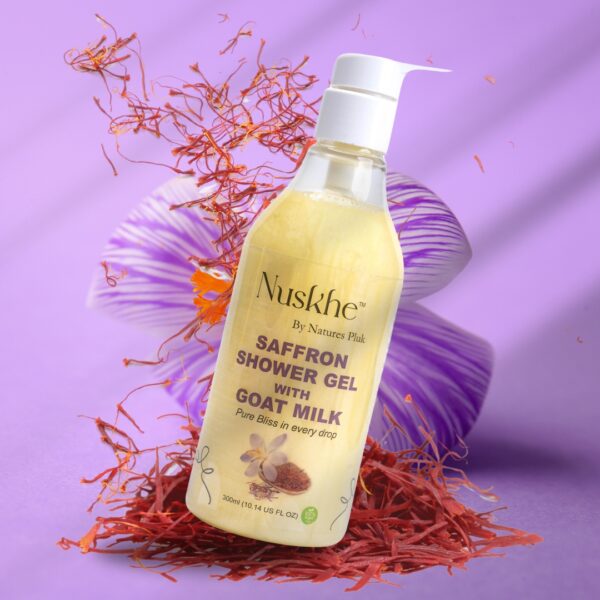 Nuskhe Shower Gel With Saffron And Goat Milk - 200ML - Image 2